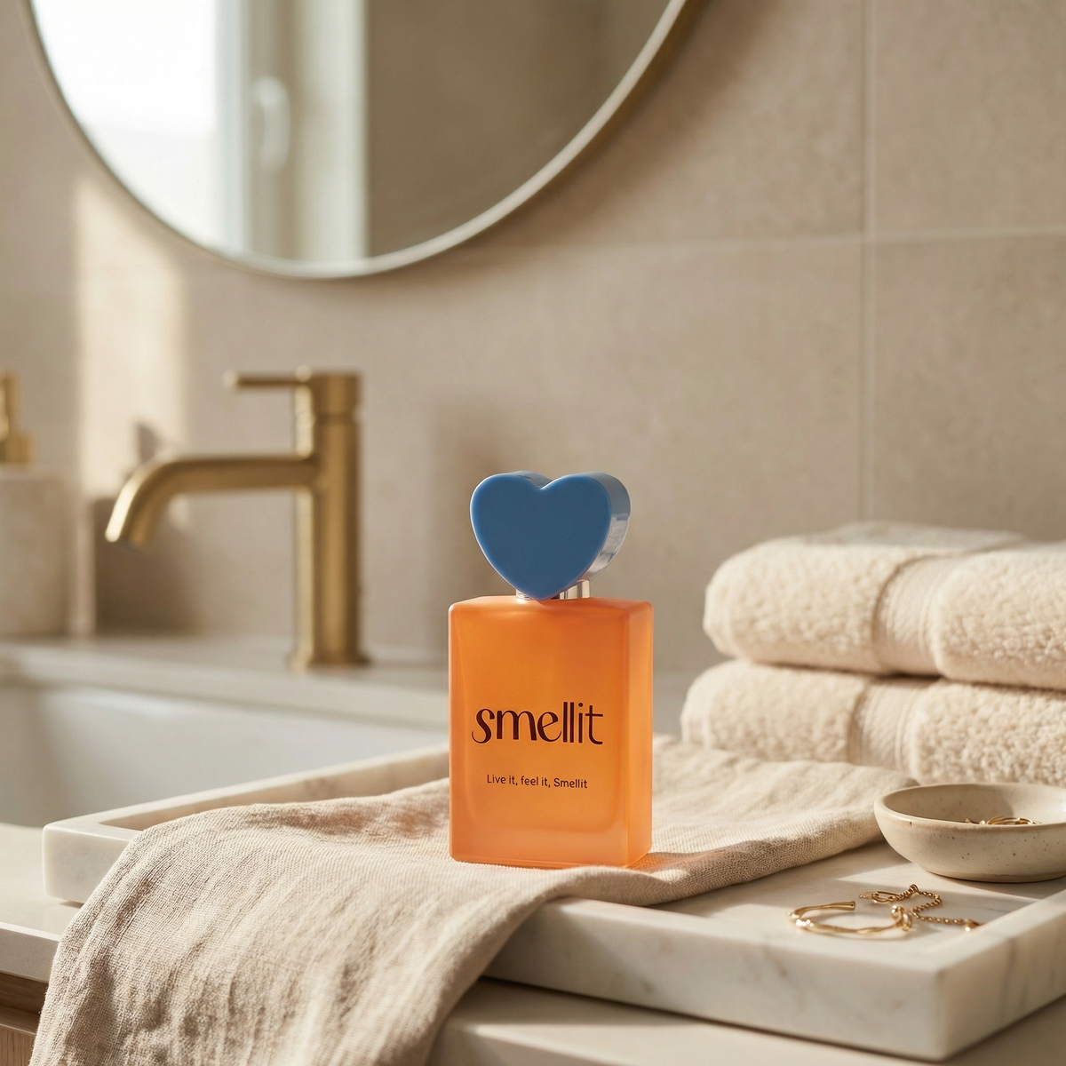Perfume Smellit em ambiente de cuidado pessoal