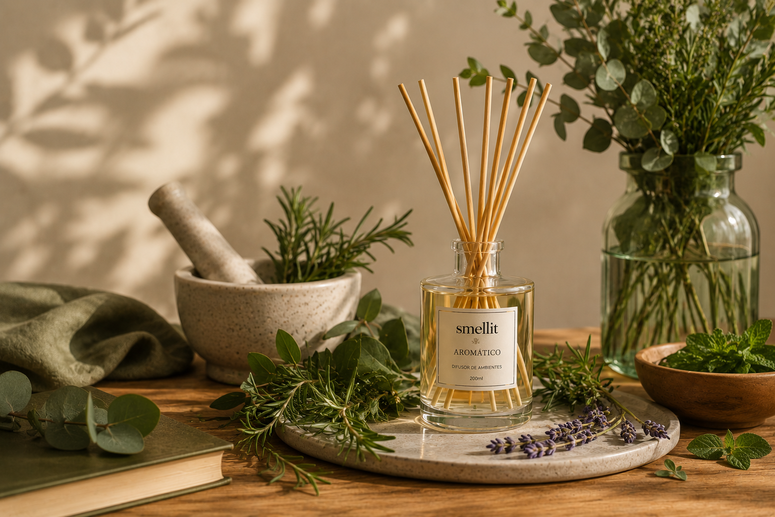 Ambiente com fragrância aromatico