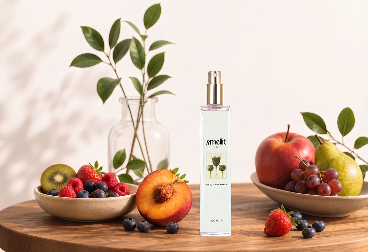 Difusor frutado em ambiente iluminado